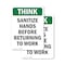 Signmission Safety Culture Sign, 7 in Width, Vinyl Decal, Rectangle OS-2PACK-TS-D-710-V-11909 - alternate 1